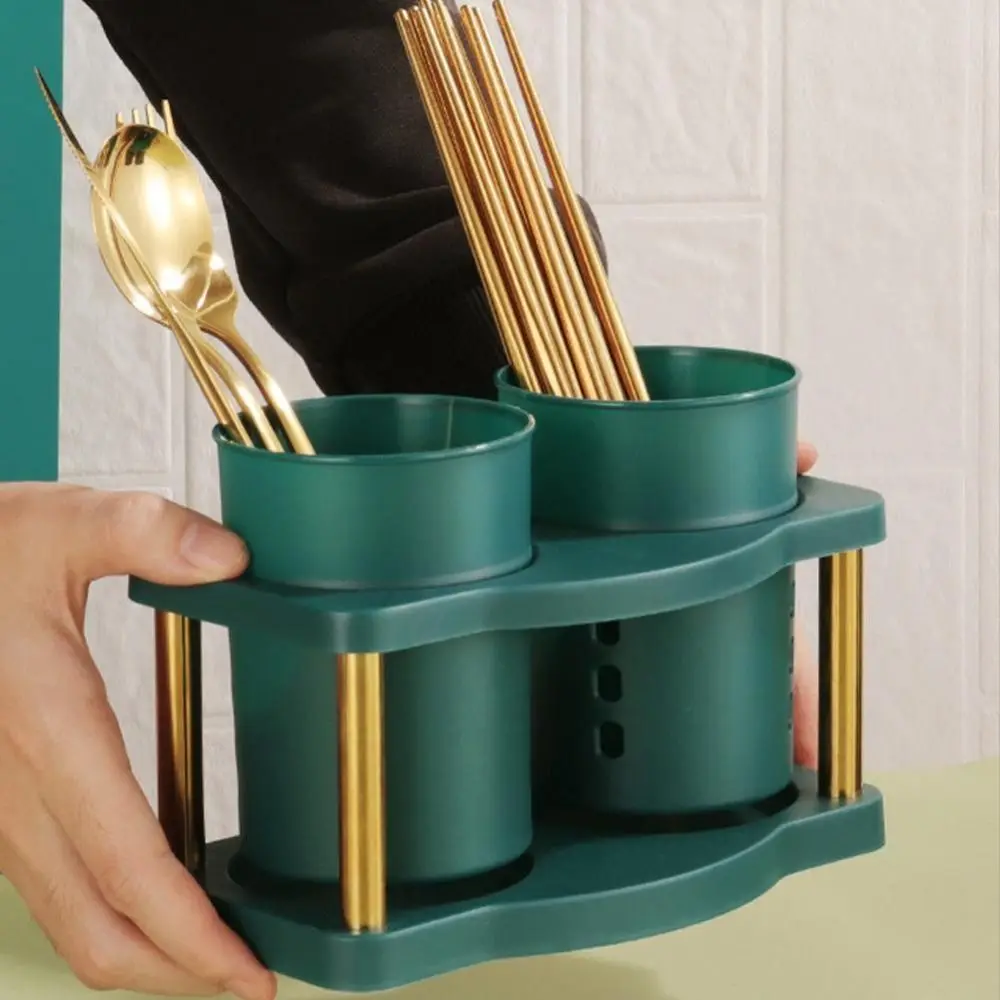 Cutlery Organizer Kitchen Fork Spoon Drain Storage Holder Detachable Dinnerware Tableware Drainer Storage Box Kitchen Organizer 3