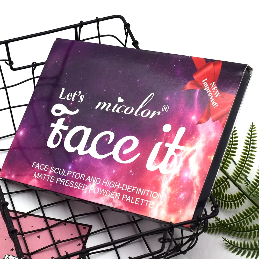 12 Colors Matte Face Repair Powder Blusher Eyeshadow Setting Powder Palette