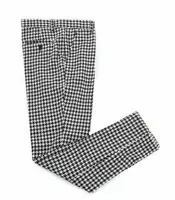 High Quality Houndstooth Men's Casual Suit Pants Length Trousers Men Plaid Slim-fit Straight Business Formal Suit Trousers 1