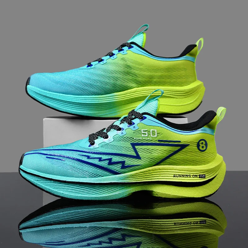 Herren-Laufschuhe, speziell für Marathon-Sportarten, Carbon-Board, atmungsaktiv, leicht, bequem, rutschfeste Sportschuhe für Damen