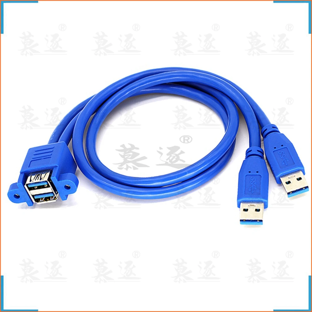 

Удлинительный шнур USB3.0 «Папа-мама» с отверстием для винтов, двухслойный Удлинительный шнур USB3.0 может быть зафиксирован