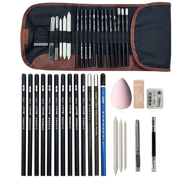 26 Pcs Sketch Pencil Drawing Set Sketch Tool Kit Art Painting Pencil Art  Sketching Supplies For Artists Adults Teens Beginner - Art Sets - AliExpress