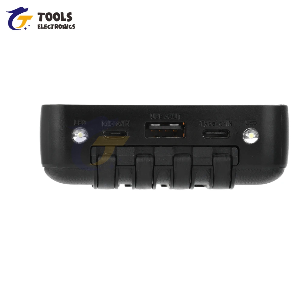 Transparent Power Bank Case 3 x 18650 Battery Box Cable DIY Charging Treasure No Soldering Digital Display