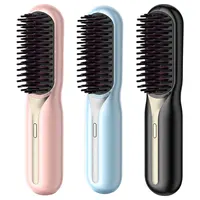 Cordless Hair Straightening Comb 3 Temp Settings Portable Straightening Brush Hair Straightener Comb for All Hair Types 2
