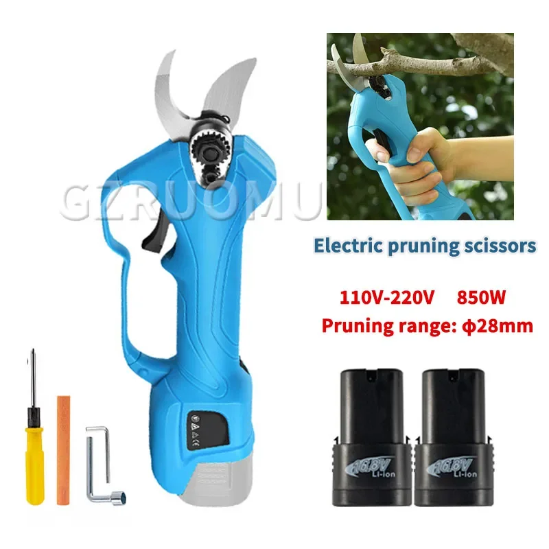 

SC-8603 Cordless Electric Pruning Shears Efficient Garden Pruner 16.8V Bonsai Scissors Rechargeable Trimmer Maximum Cutting 28MM