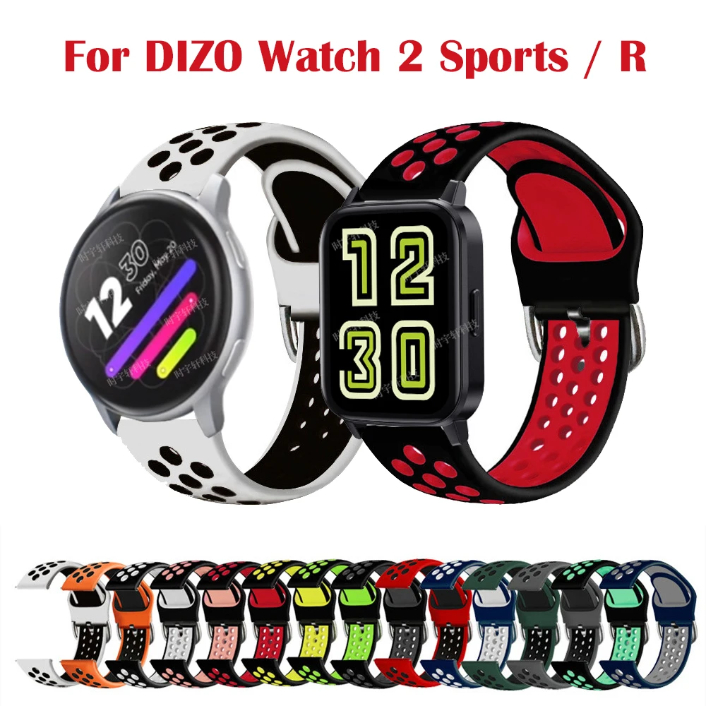 Cinturino Sportivo Per Dizo Watch 2 Cinturino Sportivo Smartwatch Cinturino In Silicone Per Realme Dizo Watch R Talk / D / 2 Bracciale Donna Uomo