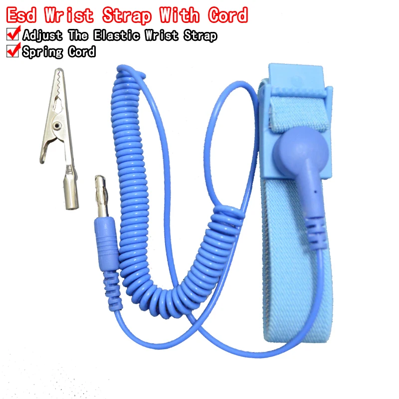 Cordless Wireless Clip Antistatic Anti Static ESD Wristband Wrist Strap Discharge Cables For
