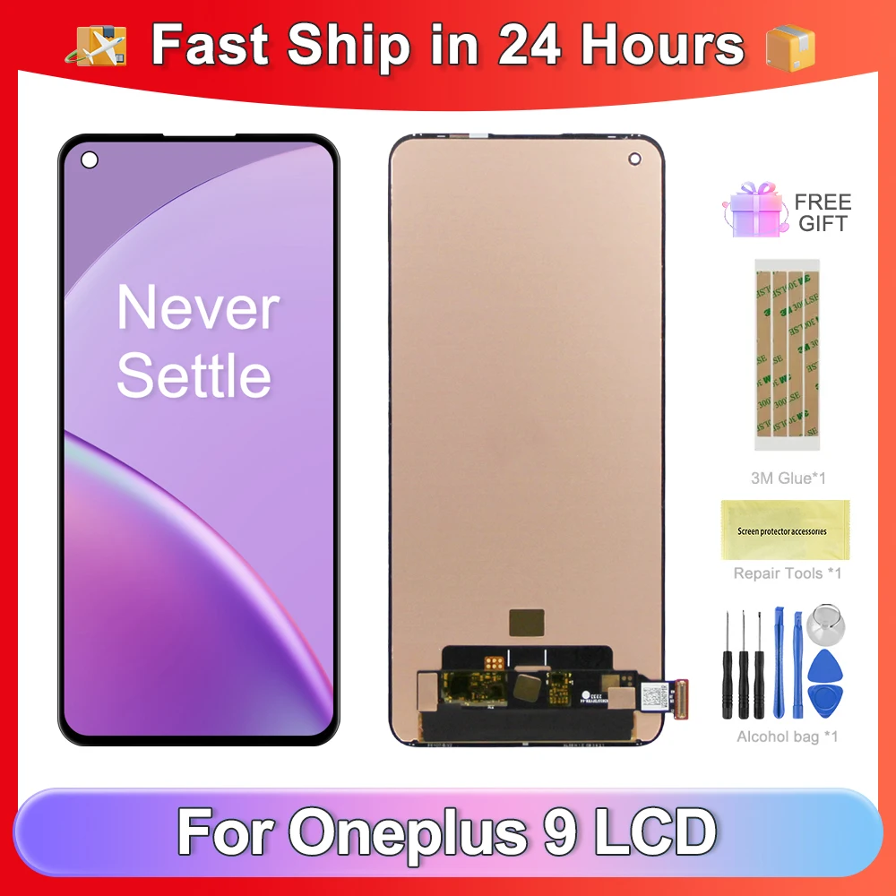 

For Ori 1+9 6.55''For OnePlus 9 LE2113 LE2111 LE2110 LE2117 LE2115 LCD Display Touch Screen Digitizer Assembly Replacement