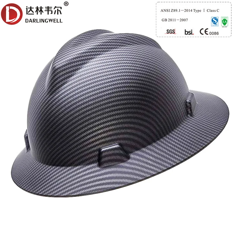 Full Brim Hard Hat Fashion Work Safety 