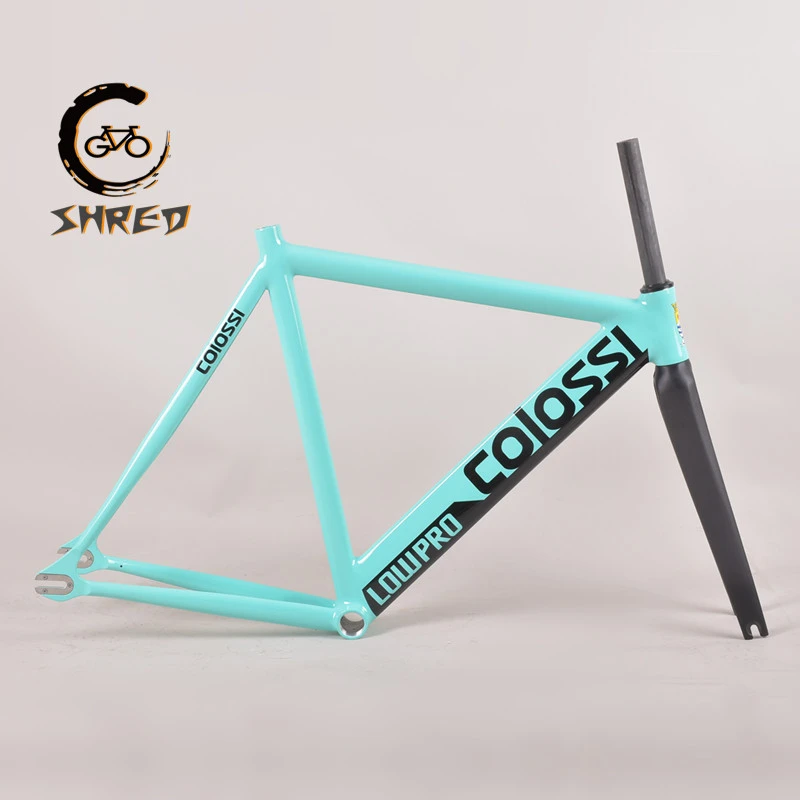 Colossi Frameset 700c Forward Lean Aluminum Fixed Gear Frame With Carbon Fork Track Fixie Bike