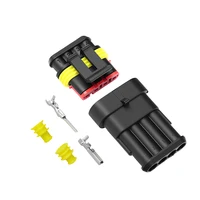4Pin Waterproof AMP Auto Connector 18AWG M/F 1.5mm Term Quick Disconnect for Car Truck VehicleDJ7041-1.5-11/21 282088-1/282106-1 4