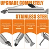 Upgraded Stainless Steel Caulking Tools, 4-In-1 Sealant Finishing Tool With 5 Silicone Squeegee, Grout Removal Tool Easy Install 5