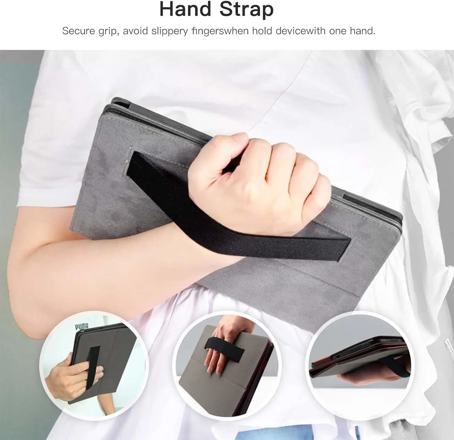 Premium PU Leather Tablet Cover with Stylus Holder