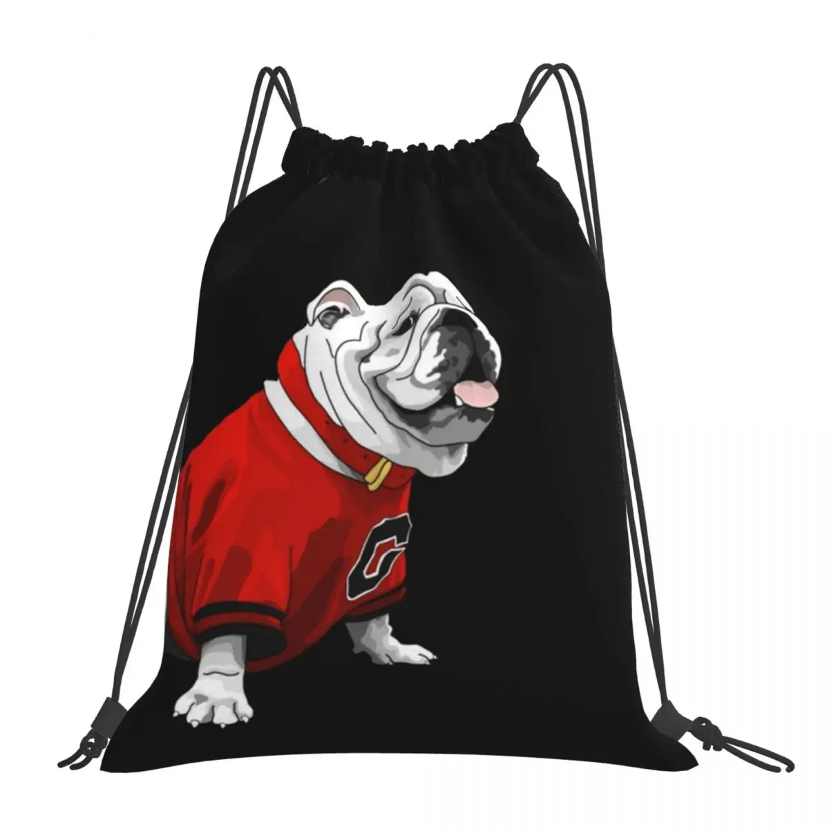

Рюкзаки UGA Bulldog1, Модные Портативные Сумки на шнурке, Сумка с карманами для хранения, сумки для книг для мужчин и женщин, для школы