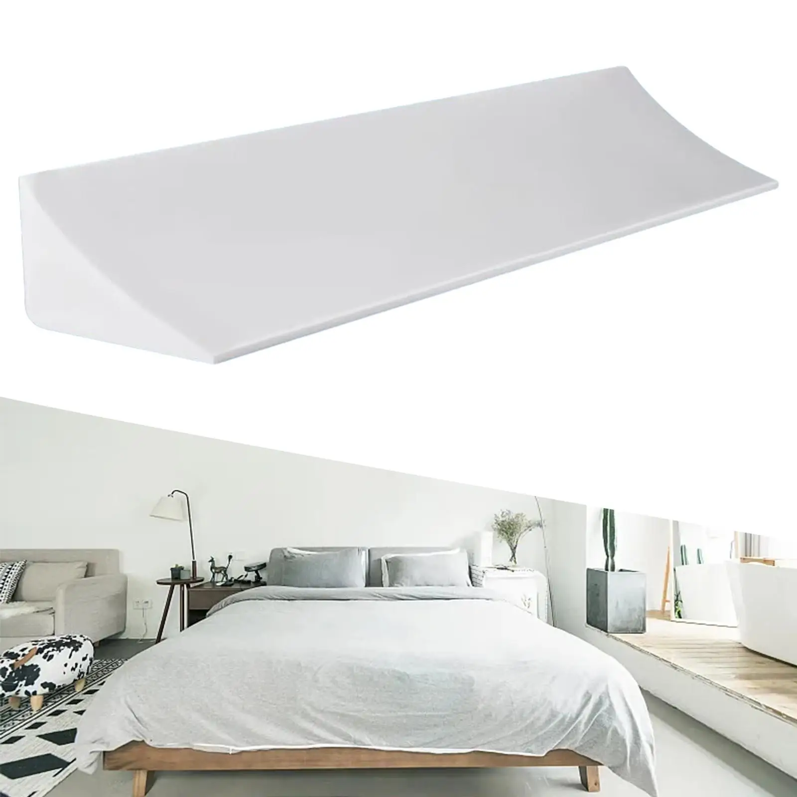 Mattress Gap Filler White Fill The Gap Between Your Headboard and Mattress Stopper Fill Gap for Headboard Gap Bed Wedge Pillow Mattress Gap Filler White Fill The Gap Between Your Headboard and Mattress Stopper Fill Gap for Headboard Gap Bed Wedge Pillow