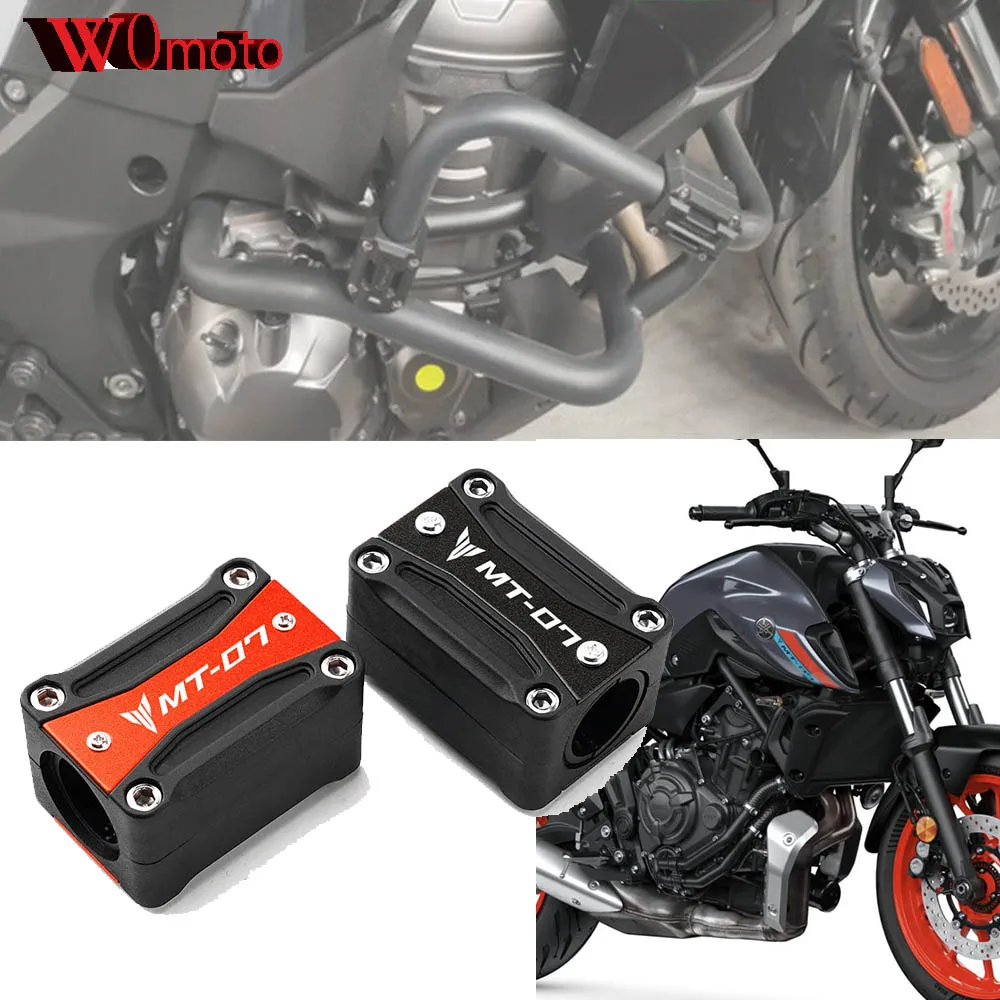 Per Yamaha Mt07 Mt-07 Tracer 7 700Gt 20-21 Accessori Moto Cnc Crash Bar Blocco Decorativo Protezione Motore Protezione Paraurti