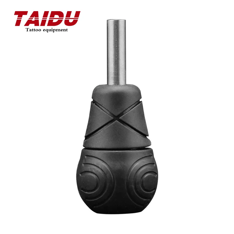 TAIDU tattoo machine silica gel handle  copper inner sheel grip handle for body face body paint