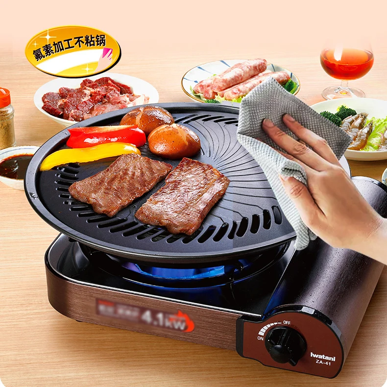 Non Stick Grill Pan For Gas Hob Korean Smokeless Barbecue Grill