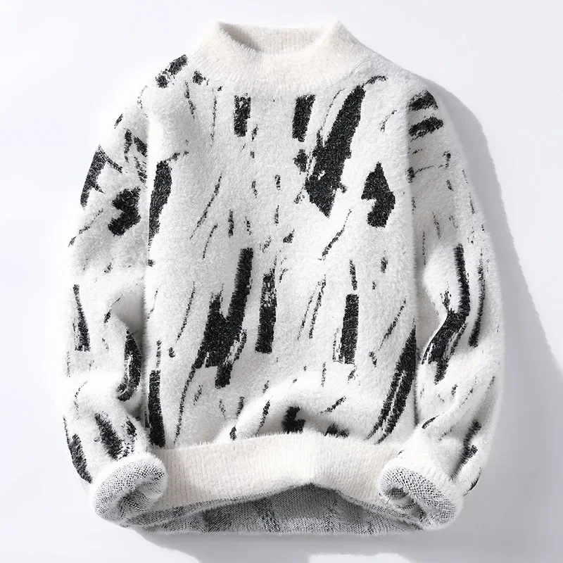 2024 New Brand Clothing High Quality Fashion Sweaters/Male Loose Casual Knitted Pullover/Man Casual Round Neck Sweaters M-3XL AA