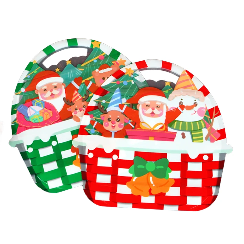 

20pcs Cute Christmas Plastic Gift Bags Candy Cookie Ziplock Stand up Packaging Pouch Childs Present New Year Party Xmas Supplies