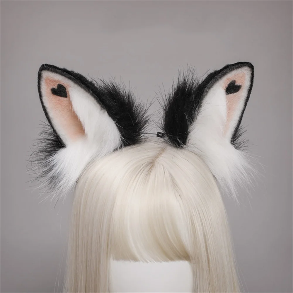 sexy nun costume Love Rabbit Ears Tail Suit Simulation Animal Ears Animal Tail Dress Up Cute Rabbit Headband Bunny Cosplay for Easter Party pirate costume women