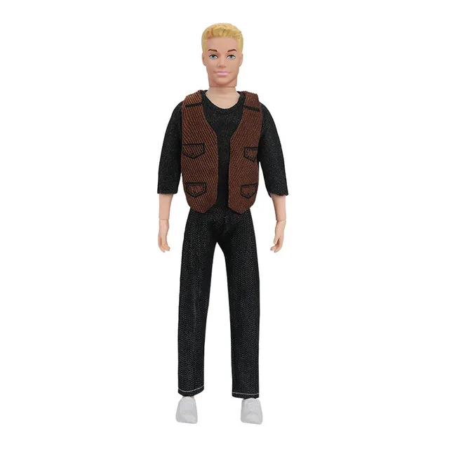 30cm Fashion Ken Doll Full Set 1/6 Multi Jonts Movable Boyfriend with Clothes Suit Children Dress Up Toys - M, Doll with Clothes