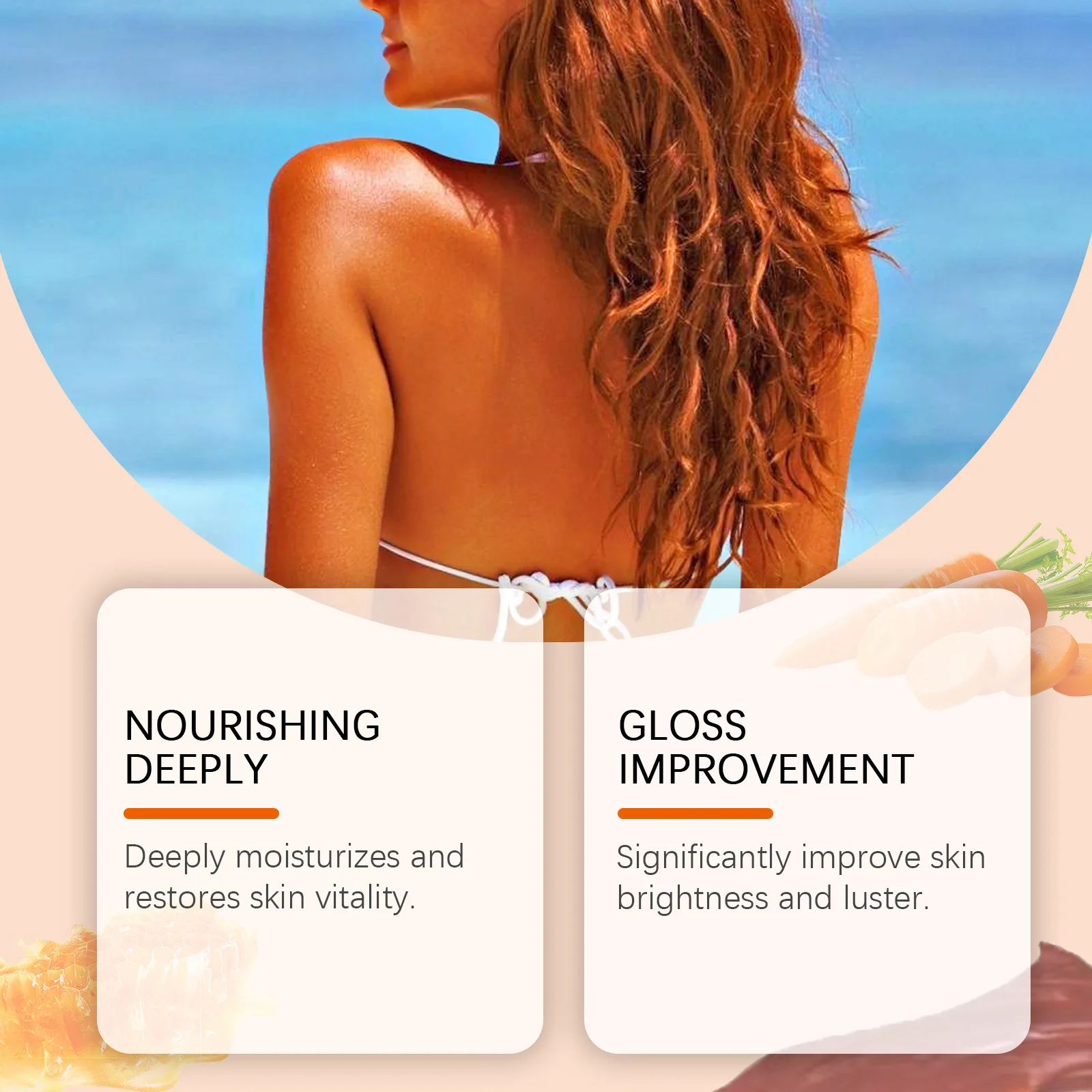 Moisturizing Self Tanning Gel Dark Skin Accelerator Bronzer Face Nourishing Summer Beach Solarium Brown Sexy Body Tanning Cream