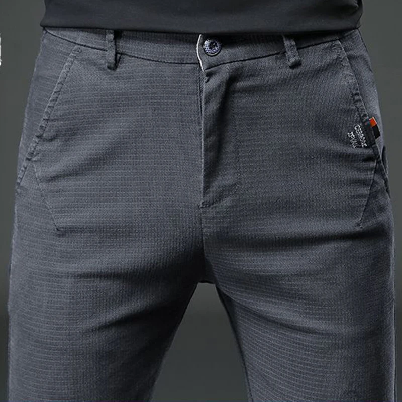 Autumn Winter Korean Harajuku Trousers All Match Vintage Jeans Men Casual Trend Solid Pockets Straight Leg Pant New Male Clothes