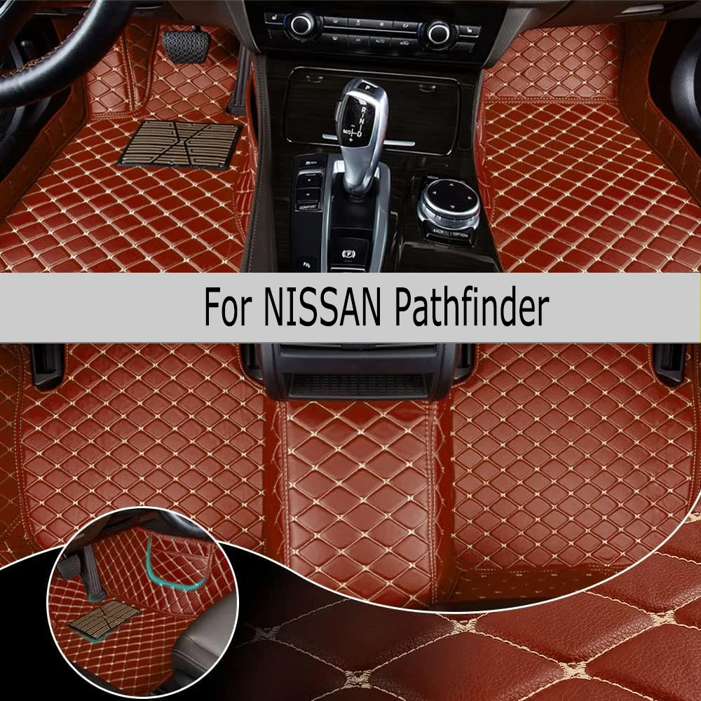 

Автомобильный напольный коврик для NISSAN Pathfinder 2014-2019, обновленная версия, аксессуары для ног, ковры