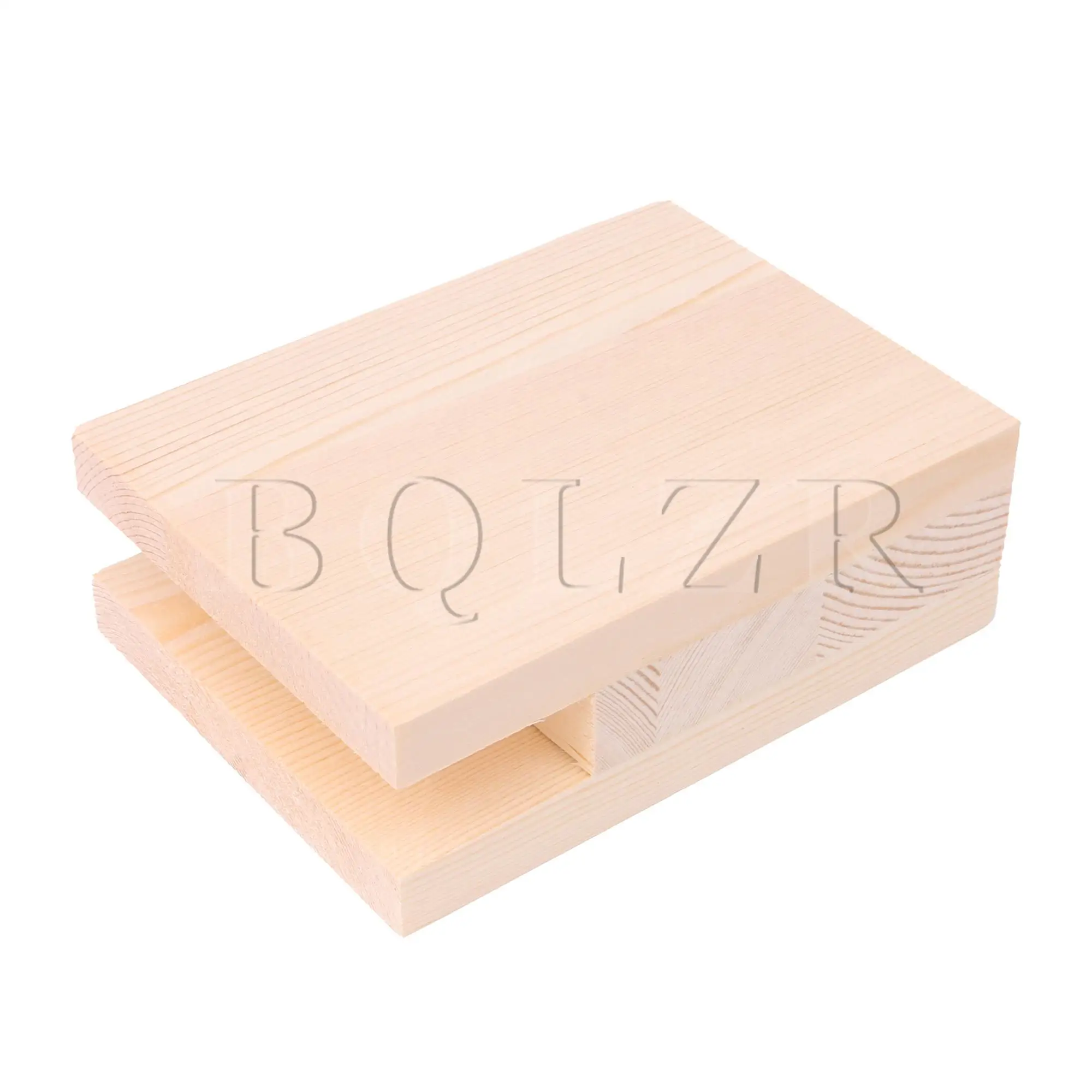 2PCS 2x10CM Groove Wood Furniture Lifter Bed Sofa Table Risers Add 10cm BQLZR