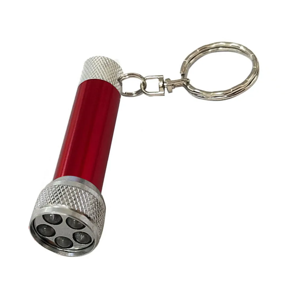 

1pc Keychain Light Torch Flashlight 5LED Aluminum Alloy Pocket Flashlight High Brightness For Camping Keychain Flashlight Parts