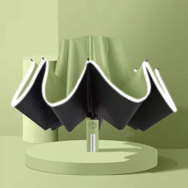 Férfiak Összecsukható Szél Fordított Utazáshoz 10Ribs Nők Automatikus Esernyő Ellenálló, Erős Szélálló Eső - Image 5