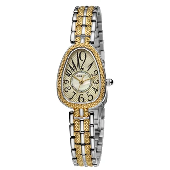BERNY Snake Watch for Women Quartz Miyota 2035 Fashion Dress Jewelry Bracelet Silver Gold Ladies Wristwatch Luxury Gift Watches