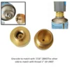 Adaptor Canister Gas Convertor 1"-20 UNF Adapter Lindal Valve Canister to 7/16"-28UNF Propane Tank Welding Torch MAPP Gas Cans 5
