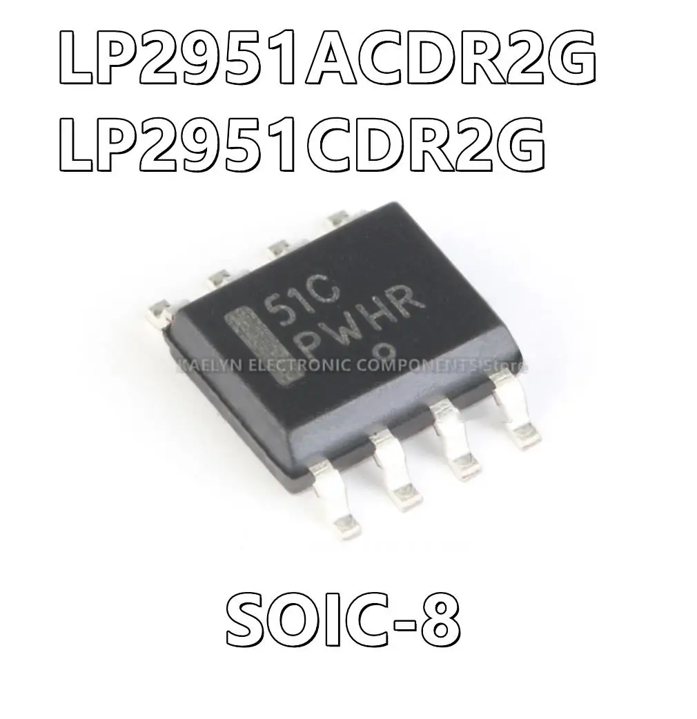 

10 шт./лот LP2951ACDR2G LP2951A 51A LP2951CDR2G LP2951C 51C LDO регуляторы напряжения 5 в 100 мА низкая мощность с индикатором ошибок выходная мощность