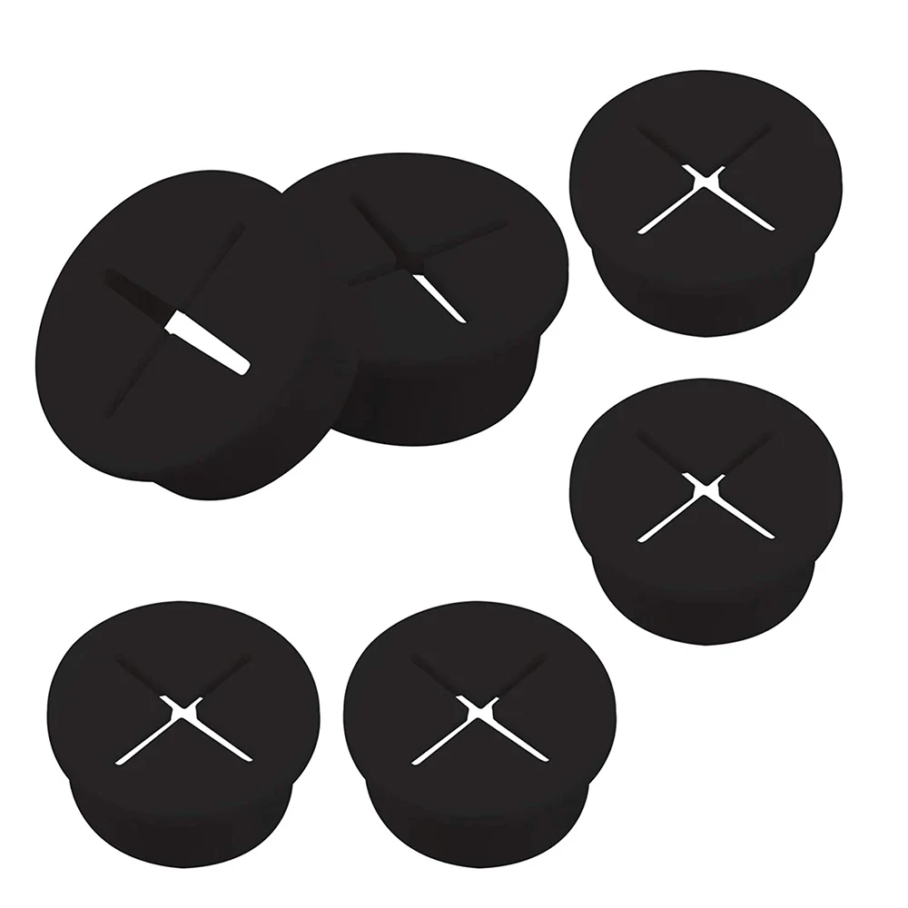 Description Picture 2 of itemFlexible Silicone Cable Cord Grommet Rubber Grommets Cable Wire Hole Cover For Office Home Computer Desk, Table, TV Console,PC