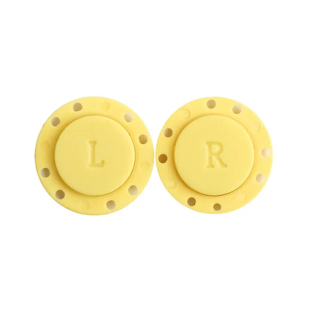A pair Invisible Magnet Button for Sewing Supplies Jacket Cardigan Concealed Buckle Handwork Clothing Decoration Craft Supplies yellow