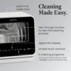 Portable Countertop Dishwasher with 5-Liter Built-in Water Tank - 5-Program System for Home, RV, and Apartment - Wash 3
