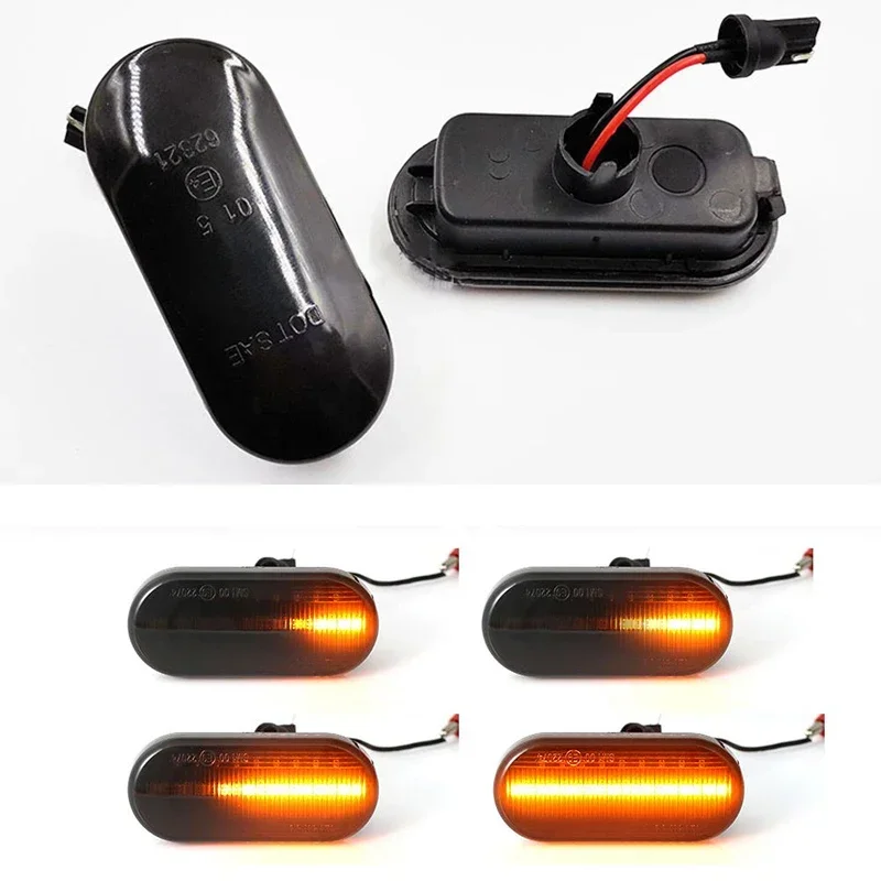 2Pcs Dynamic Led Indicatore Di Direzione Laterale Indicatore Luminoso Per Vw Jetta Mk4 Golf Mk4 Gti Mk4 Passat B5 Caddy Transporter 1 J0 949 117