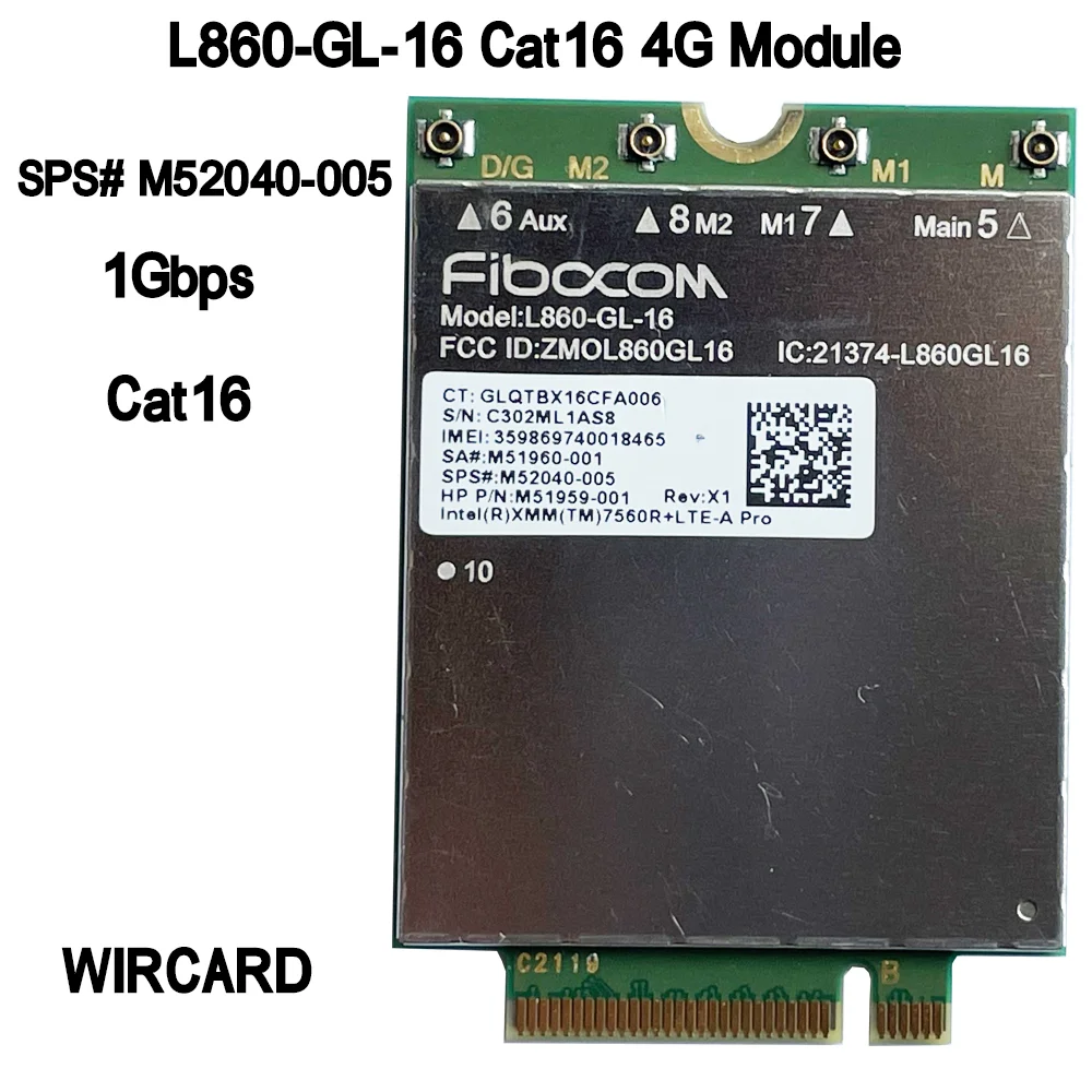 Fibocom L860 GL 16 LTE CAT16 Module for 4G L860 GL M52040 005 4G modem ...