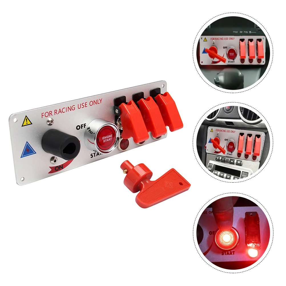 

1 Set Car Racing Car Toggle Ignition Panel Engine Car Accerssories