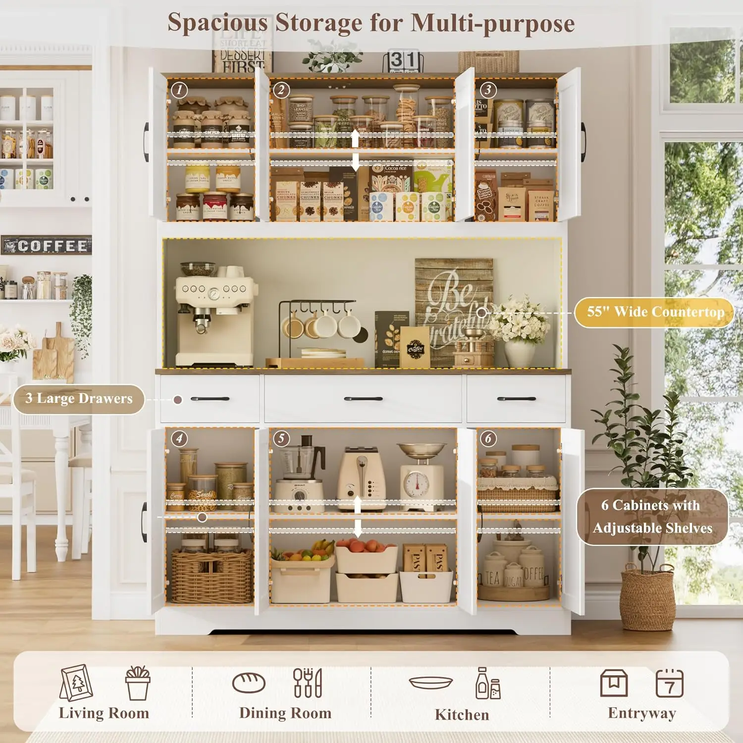 Modern Farmhouse Hutch 4