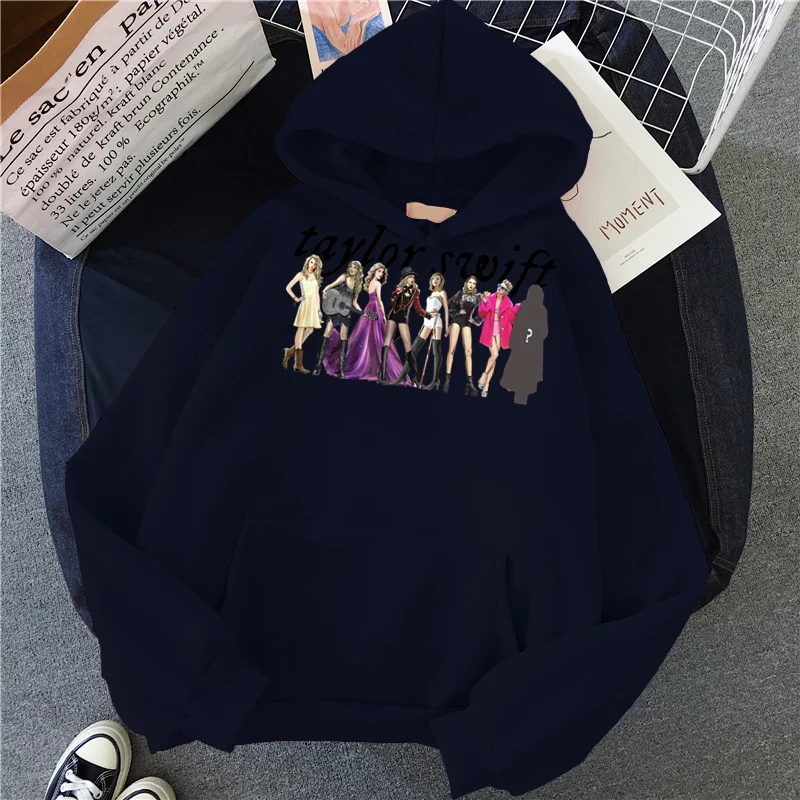 2024 Taylor The Eras Tour 프린트 오버사이즈 풀오버 후디, 남녀공용 스트리트웨어, 맨투맨 미드나잇 앨범, 스위프트 여성 후디, 신제품