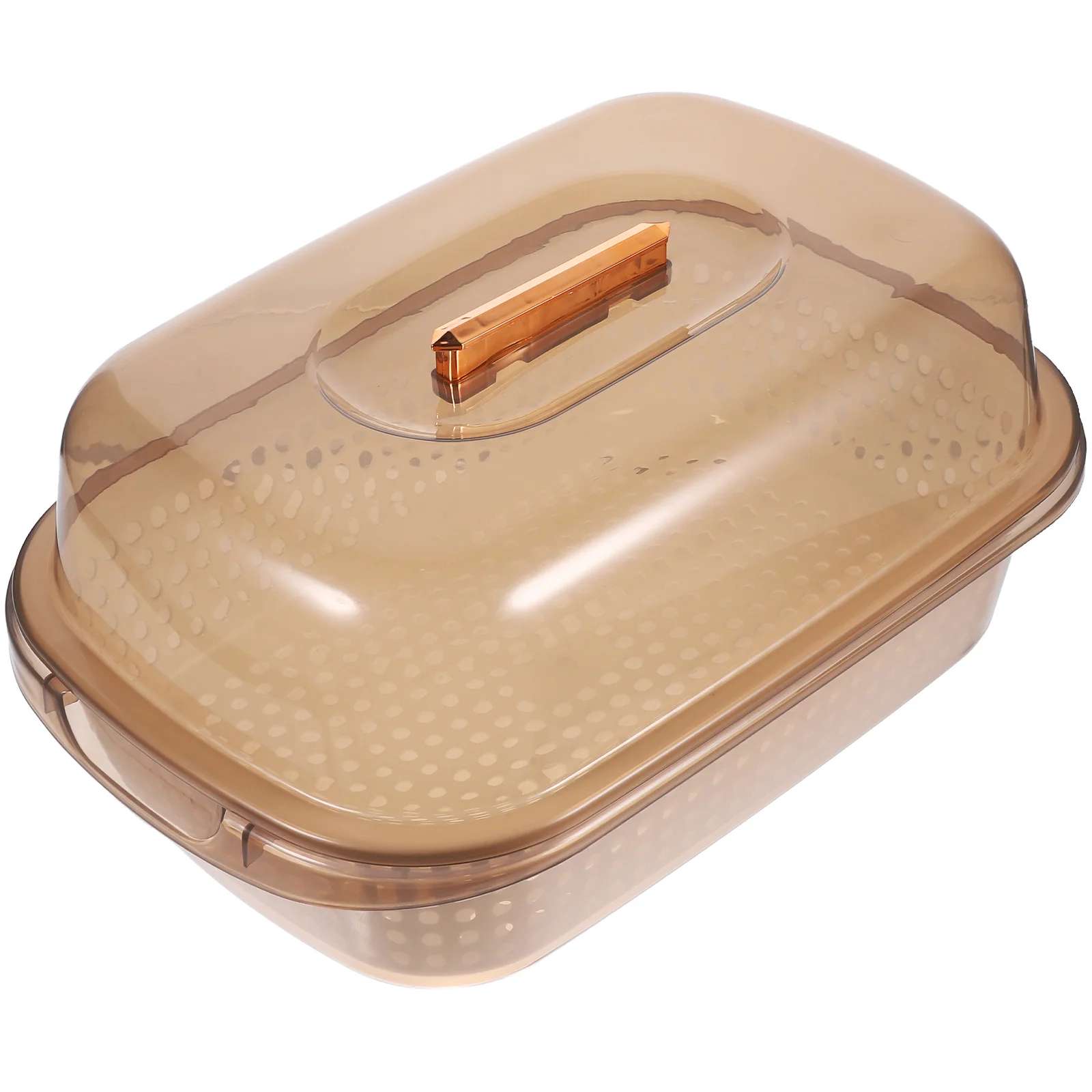 

Dish Storage Basket Vegetable Strainer Fruitful Shelf Kitchen Washing Bowl Pp Salad Double-layer Drain Draining