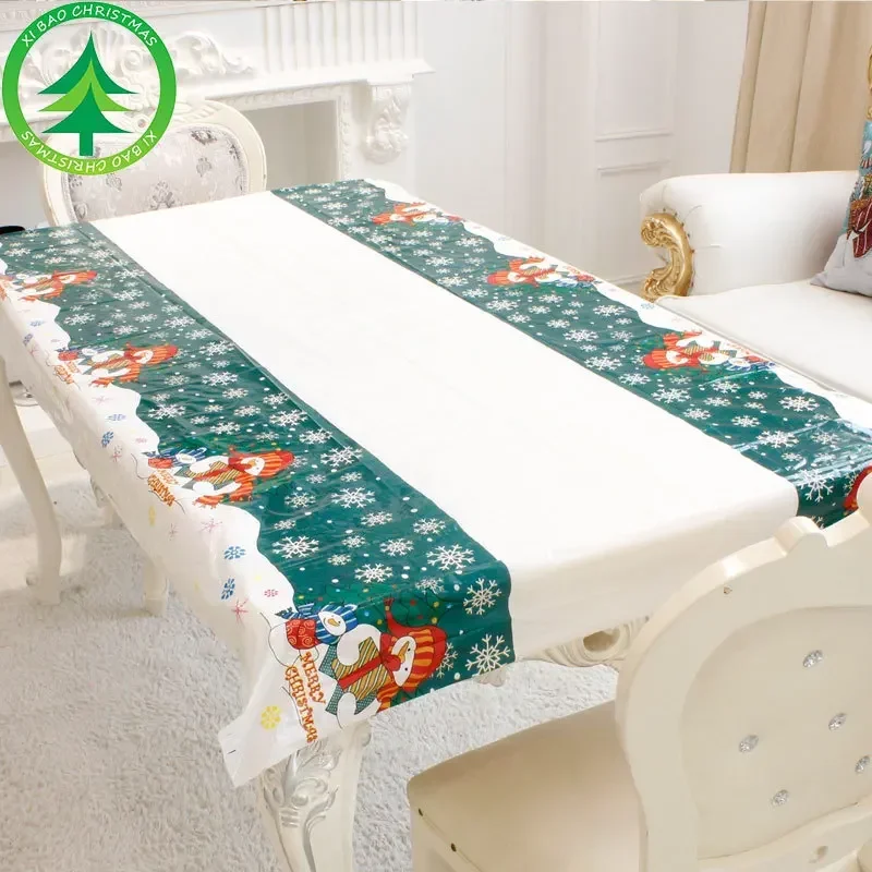 PVC Tablecloth Home Christmas Decoration