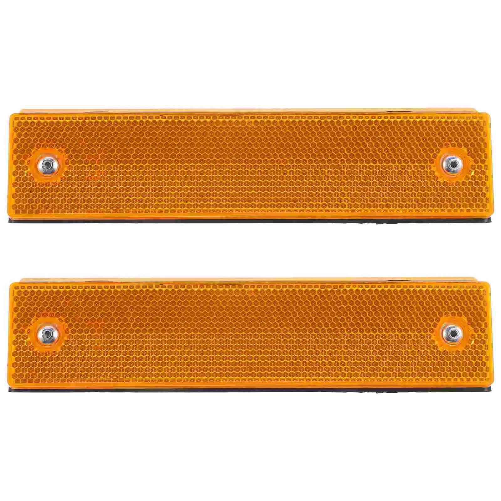 2Pcs Reflective Delineators Rectangle Road Reflector Driveway Marker Traffic Signal Pavement Reflectors Garage ientations