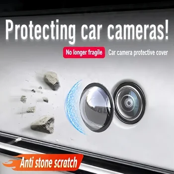 2 Pezzi Protezione per Lente Telecamera Auto HD, Copertura per Telecamera Posteriore 360° °   Protezione per Fotocamera Antigraffio Impermeabile Accessori Auto