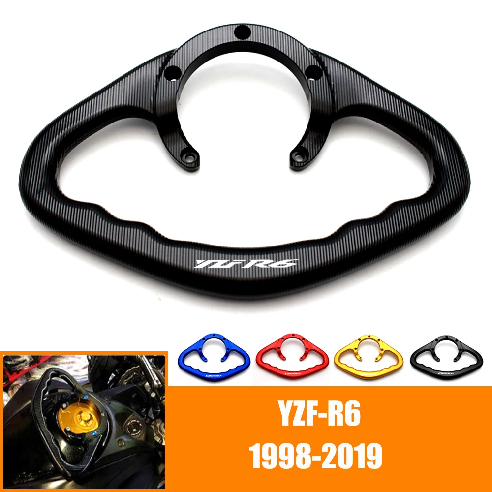 Muslimdel Reposabrazos Del Tanque De Combustible Para Motocicleta, Manija De Pasajero De Gas Para Yamaha Yzf600, Yzf, R6,