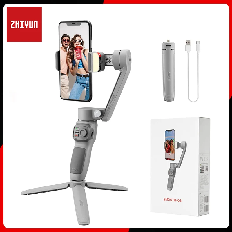 

3-осевой шарнирный стабилизатор ZHIYUN SMOOTH Q3, ручной шарнирный стабилизатор SmartFollow, складная селфи-палка для сотового телефона, смартфона