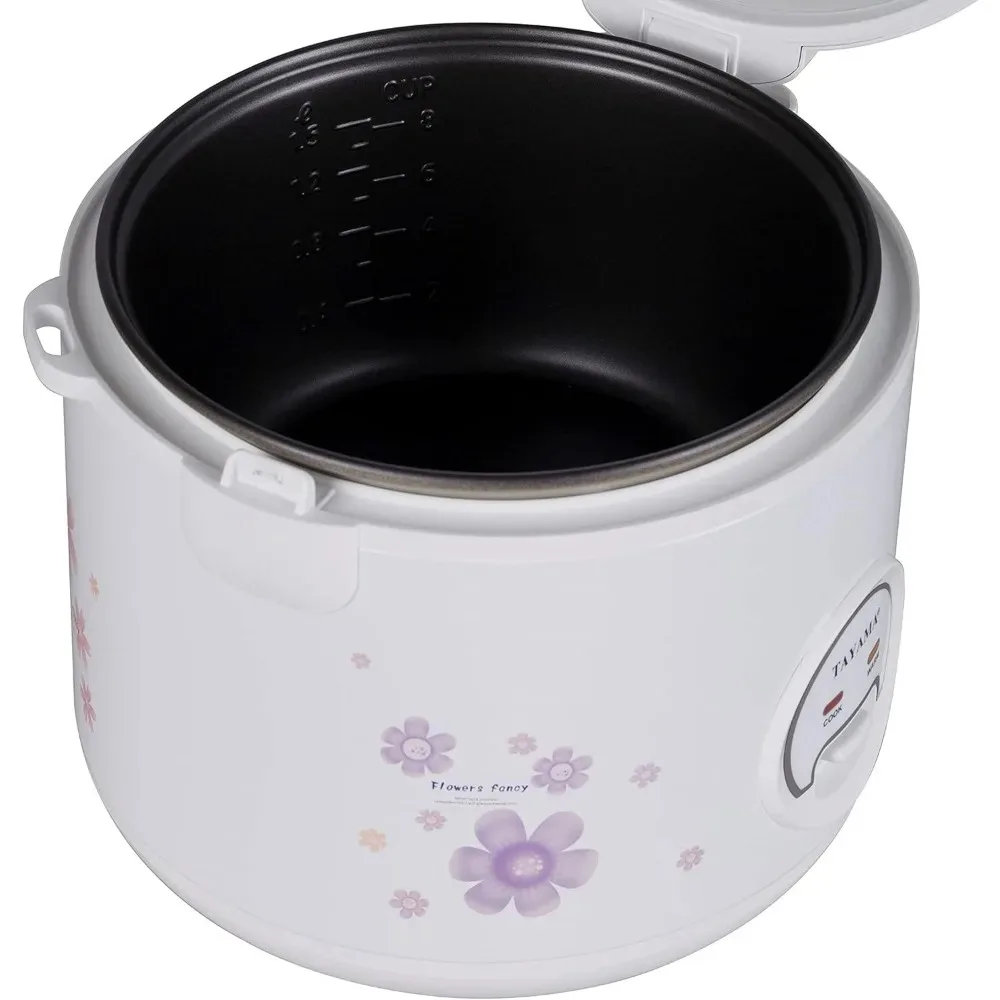 Automatic Rice Cooker & Food Steamer, 10 Cups Uncooked, 700W Convenient Detachable Cord, Cook & Keep Warm Features, White 5